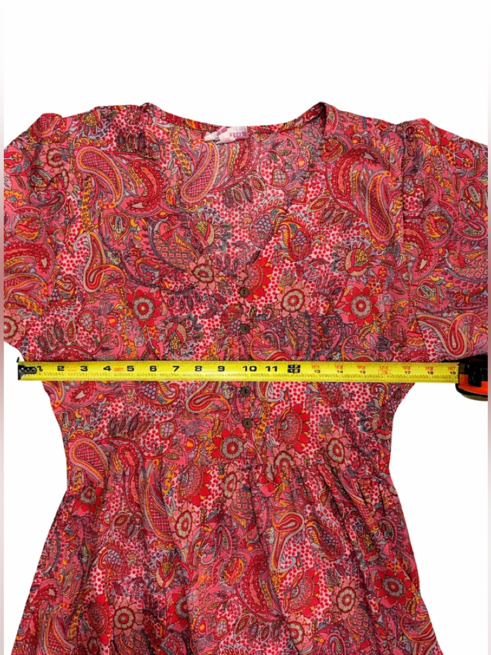 Boemo Pink Paisley Boho Maxi Dress | Size L πΈπΈπΈ Beautiful! - Picture 9 of 10